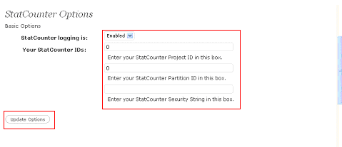 StatCounter option