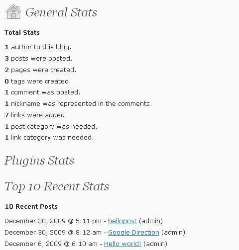 WP-Stats - stats