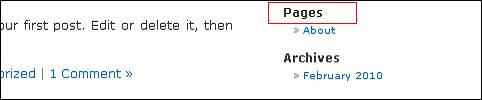 Page list Title