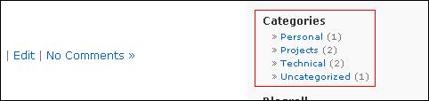 Category with count