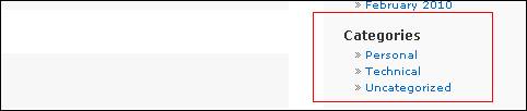 Removed Categories
