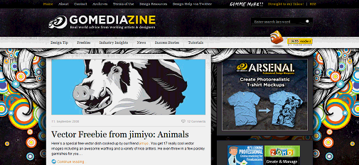 FireShot Pro capture #93 - 'GoMediaZine I Real world advice from working artists and designers_' - www_gomediazine_com