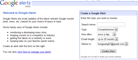 Google Alerts