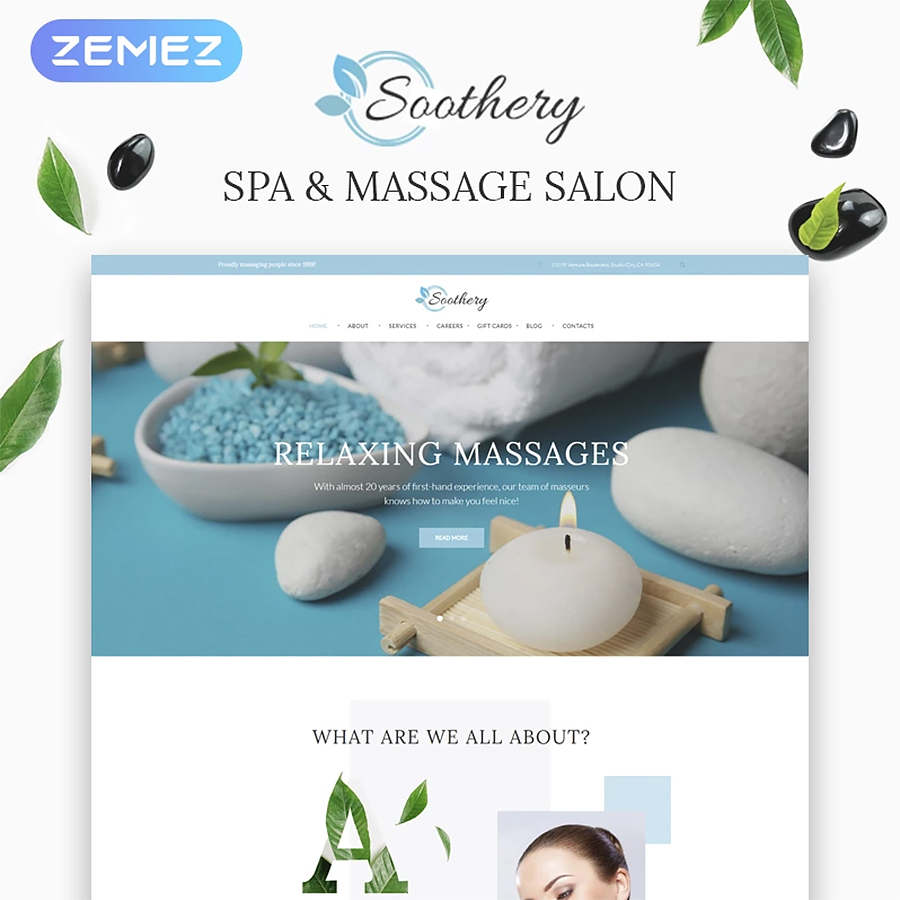 Massage Salon WordPress Theme 