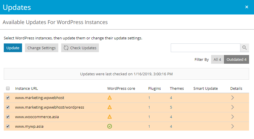 wordpress update 